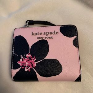 Kate Spade cameron grand flora small l-zip wallet